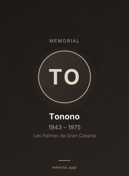 Memorial portrait of Tonono