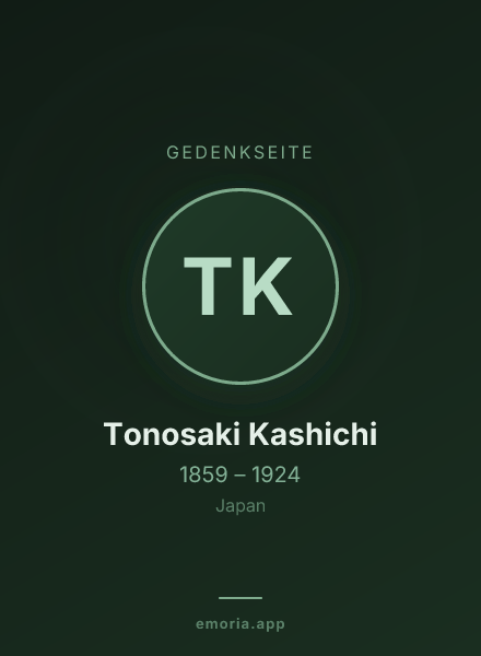 Gedenkportrait von Tonosaki Kashichi