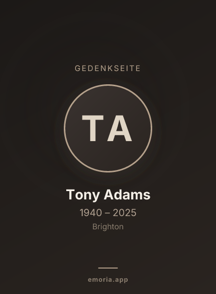 Gedenkportrait von Tony Adams