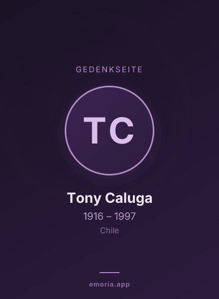 Gedenkportrait von Tony Caluga