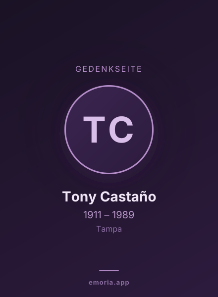 Gedenkportrait von Tony Castaño