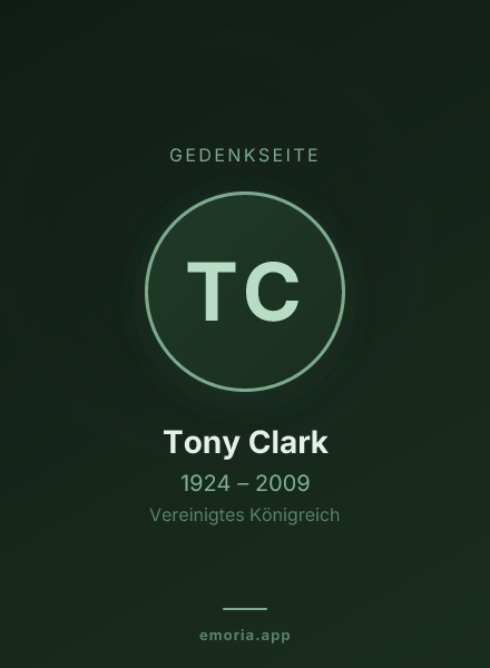 Gedenkportrait von Tony Clark