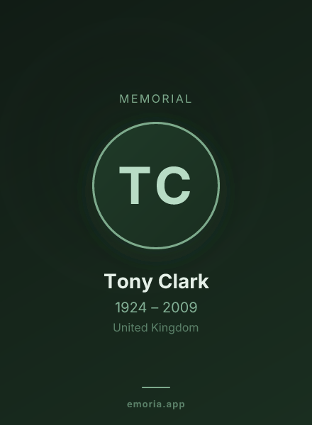Memorial portrait of Tony Clark
