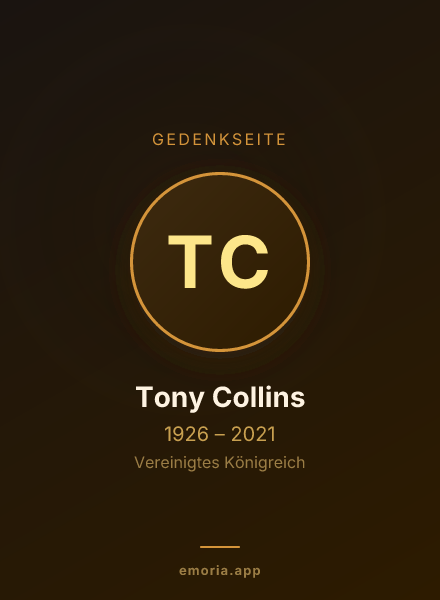 Gedenkportrait von Tony Collins