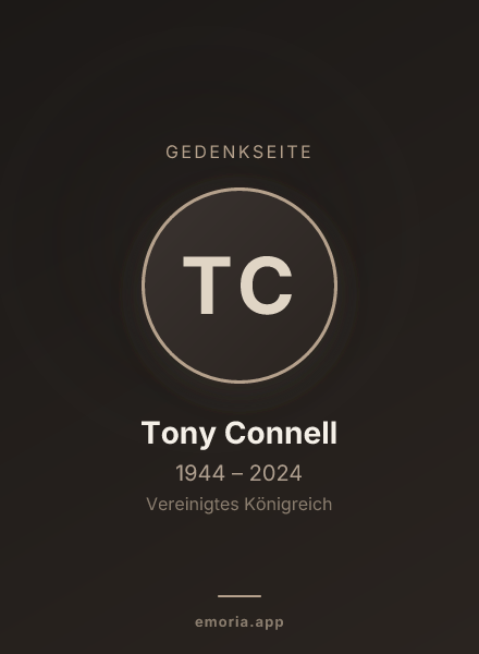 Gedenkportrait von Tony Connell