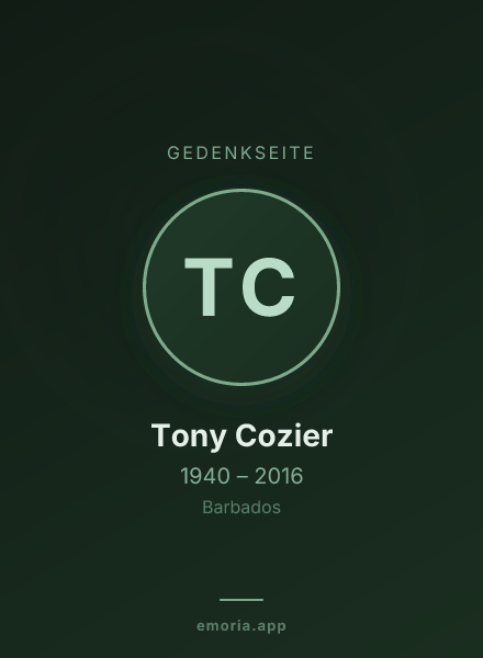 Gedenkportrait von Tony Cozier