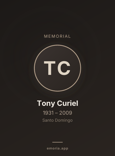 Memorial portrait of Tony Curiel