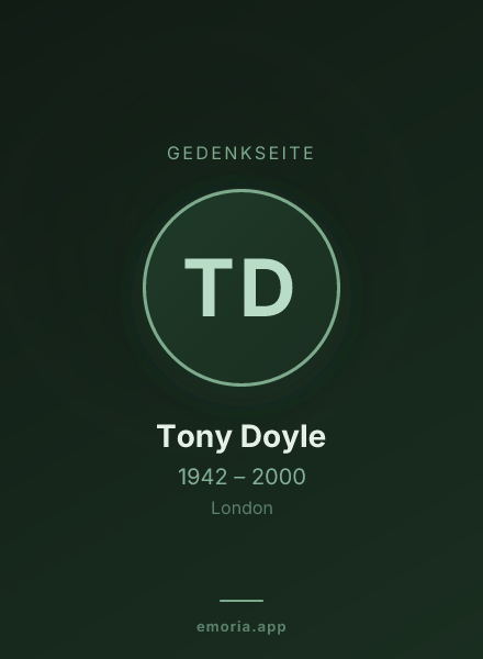 Gedenkportrait von Tony Doyle