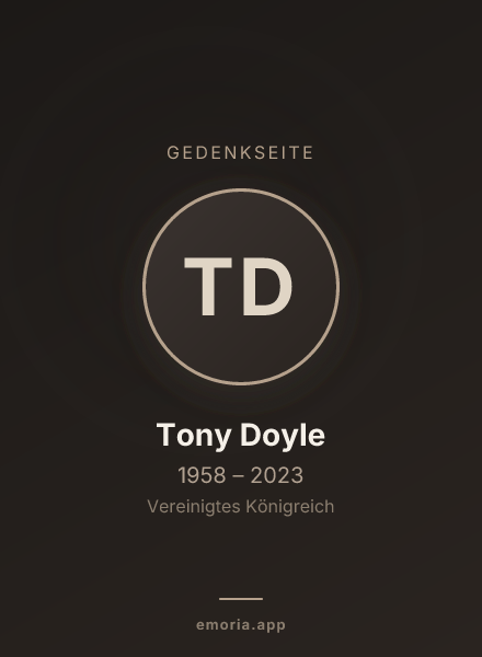 Gedenkportrait von Tony Doyle