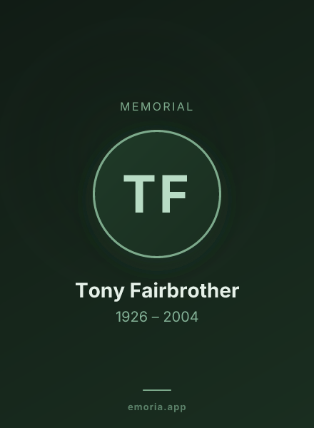 Memorial portrait of Tony Fairbrother