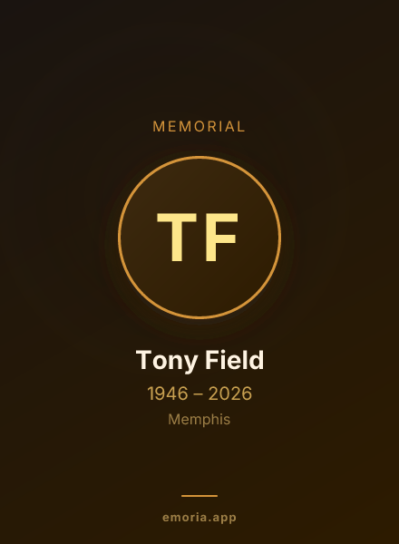 Memorial portrait of Tony Field