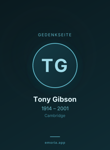 Gedenkportrait von Tony Gibson