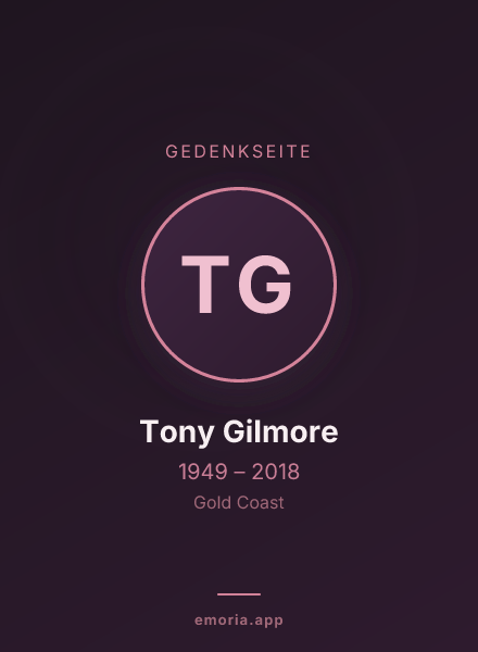 Gedenkportrait von Tony Gilmore