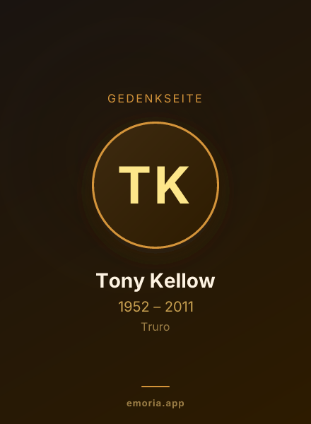 Gedenkportrait von Tony Kellow