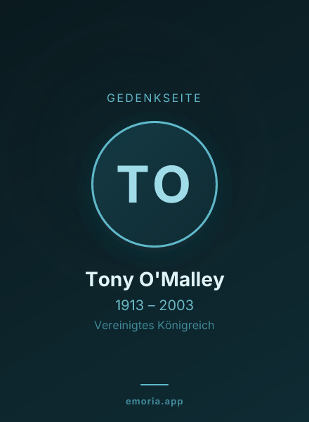 Gedenkportrait von Tony O'Malley