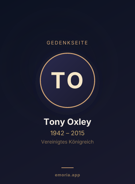 Gedenkportrait von Tony Oxley