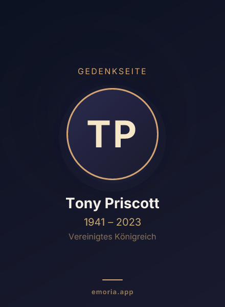 Gedenkportrait von Tony Priscott