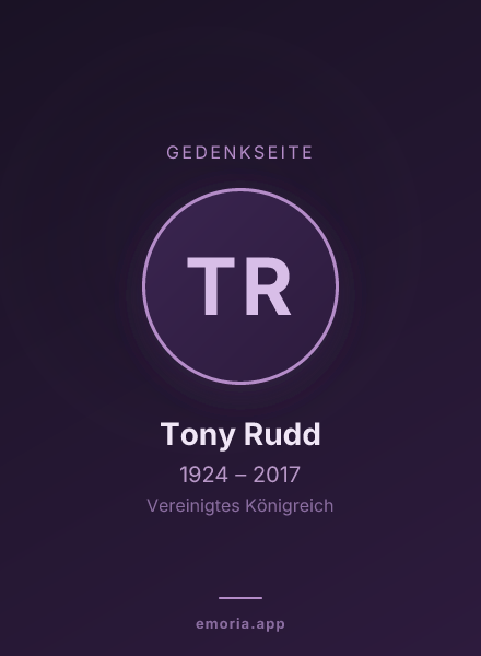 Gedenkportrait von Tony Rudd