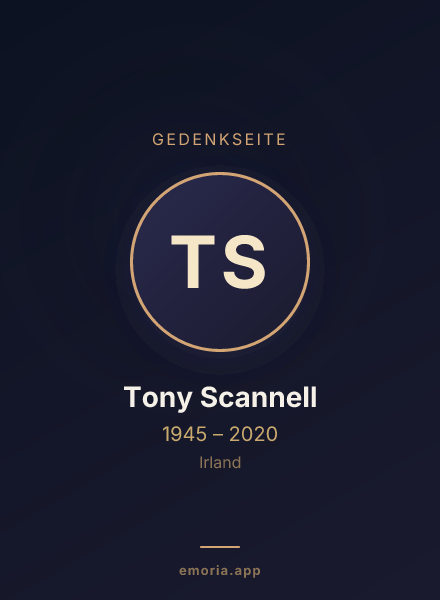 Gedenkportrait von Tony Scannell
