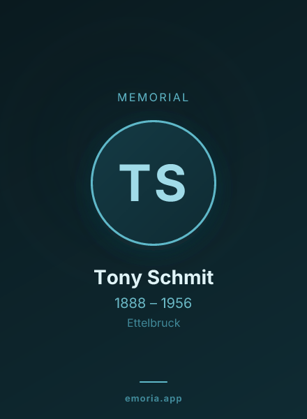 Memorial portrait of Tony Schmit