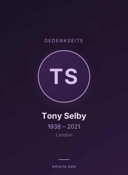 Gedenkportrait von Tony Selby