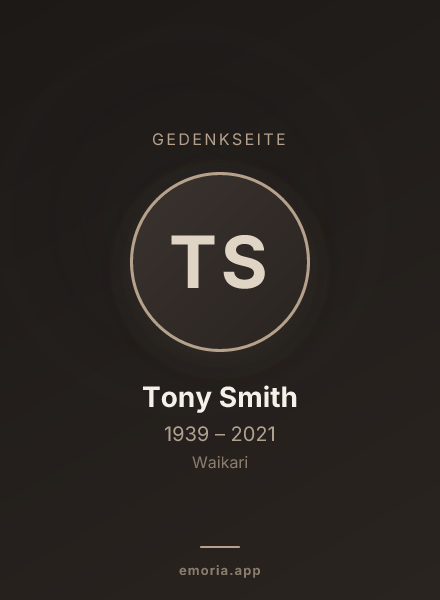 Gedenkportrait von Tony Smith