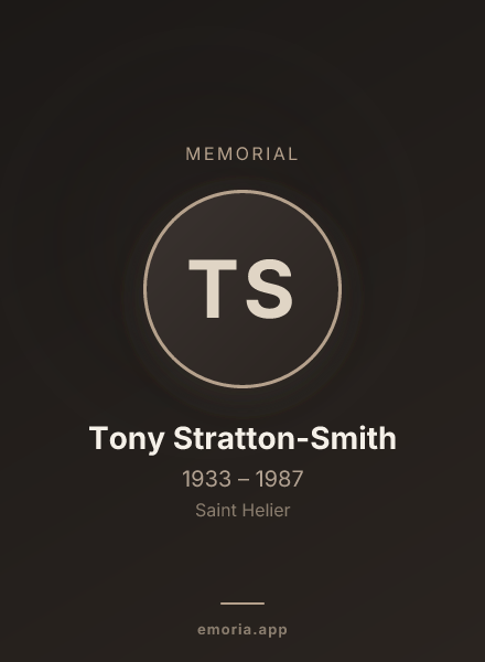 Memorial portrait of Tony Stratton-Smith