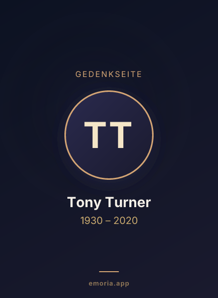 Gedenkportrait von Tony Turner