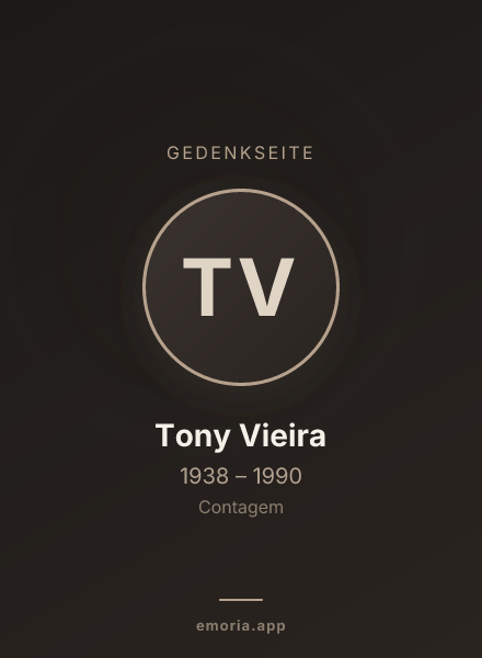 Gedenkportrait von Tony Vieira