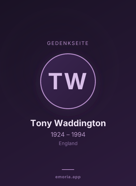 Gedenkportrait von Tony Waddington