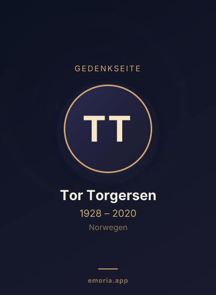 Gedenkportrait von Tor Torgersen
