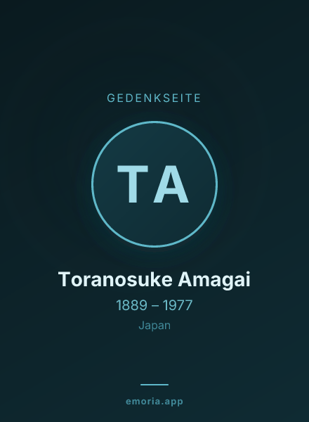 Gedenkportrait von Toranosuke Amagai