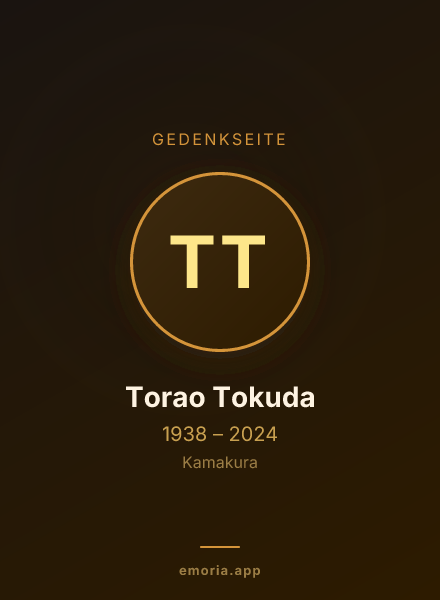 Gedenkportrait von Torao Tokuda