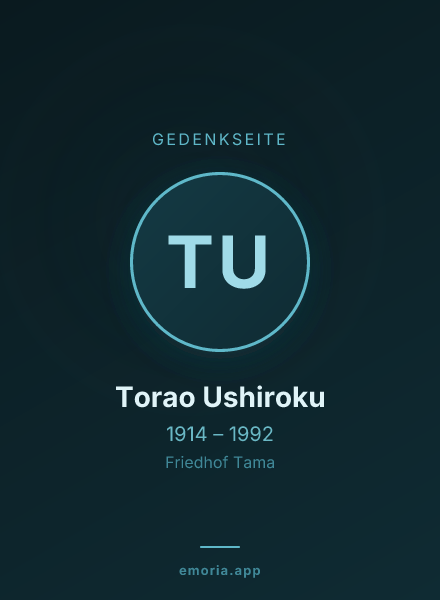 Gedenkportrait von Torao Ushiroku