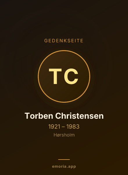Gedenkportrait von Torben Christensen