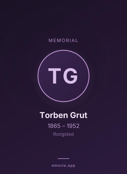 Memorial portrait of Torben Grut