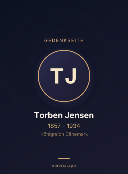 Gedenkportrait von Torben Jensen