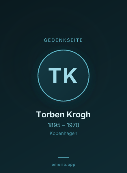Gedenkportrait von Torben Krogh