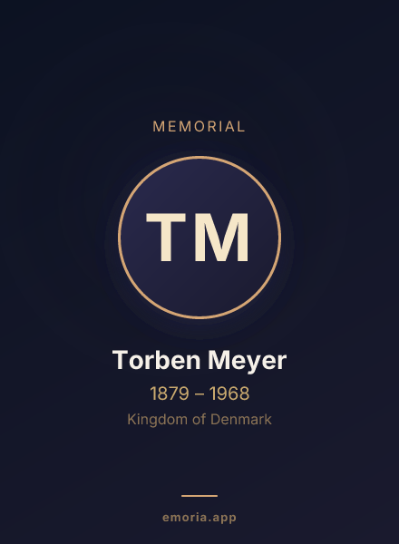 Memorial portrait of Torben Meyer