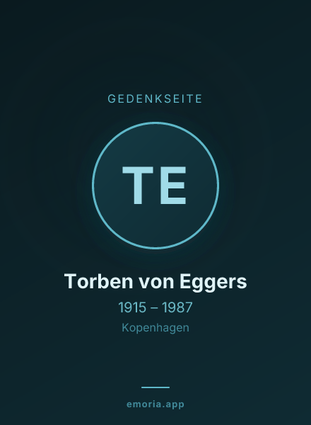 Gedenkportrait von Torben von Eggers