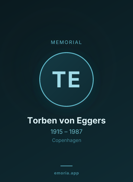 Memorial portrait of Torben von Eggers