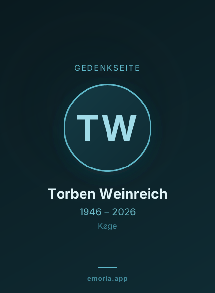 Gedenkportrait von Torben Weinreich