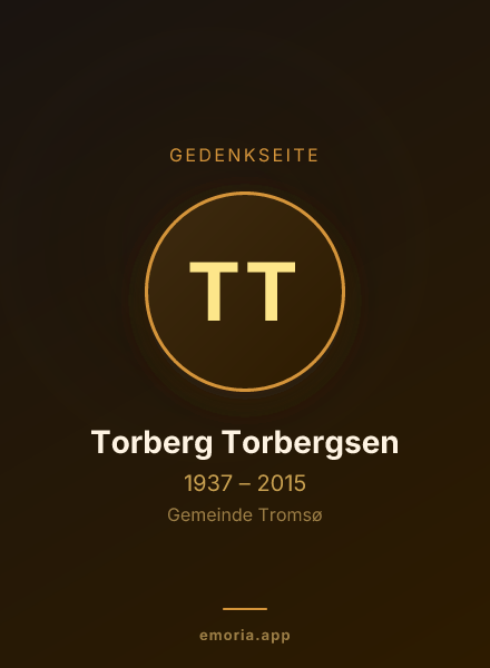 Gedenkportrait von Torberg Torbergsen