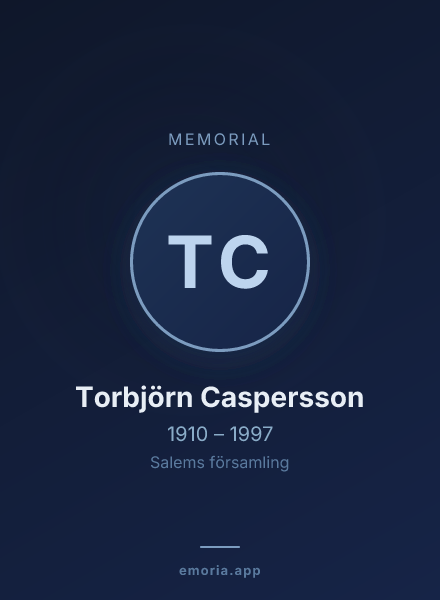 Memorial portrait of Torbjörn Caspersson