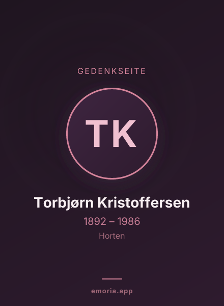 Gedenkportrait von Torbjørn Kristoffersen