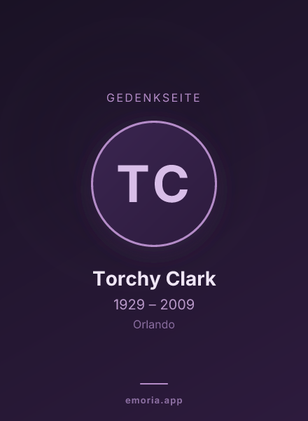 Gedenkportrait von Torchy Clark