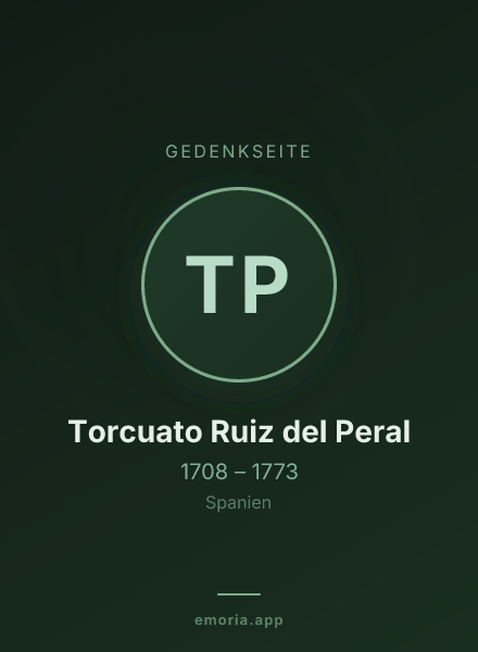 Gedenkportrait von Torcuato Ruiz del Peral
