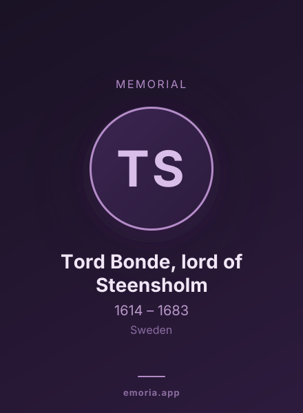 Memorial portrait of Tord Bonde, lord of Steensholm