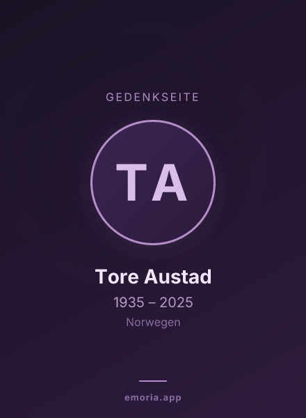 Gedenkportrait von Tore Austad
