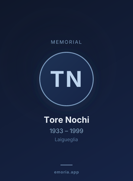 Memorial portrait of Tore Nochi